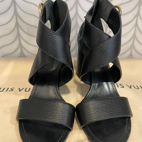 Louis Vuitton Horizon Sandal, Size 37, Black - Picture 1 of 5